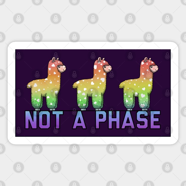 Not A Phase Rainbow Magnet by Art by Veya